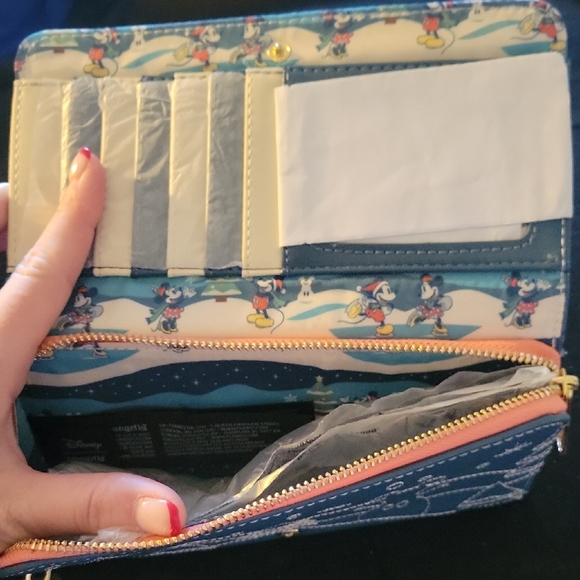 Loungefly Disney Blue and Red Wallet - Picture 3 of 3